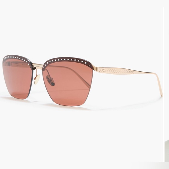Alaïa Sunglasses with Gold Accents